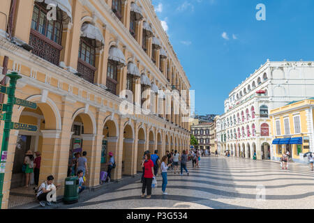 leal senado macau, day bright fun travel and tourism Stock Photo