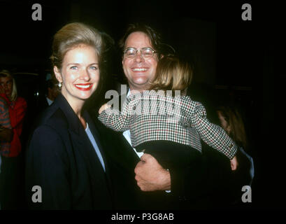 LOS ANGELES, CA - NOVEMBER 3: (L-R) Actress Donna Dixon, actor Dan Akroyd and daughter Danielle Akroyd attend the 'My Girl' Century City Premiere on November 3, 1991 at Cineplex Odeon Century Plaza Cinemas in Century City, Los Angeles, California. Photo by Barry King/Alamy Stock Photo Stock Photo