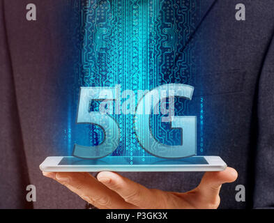 Smart and 5G network connection concept Stock Photo