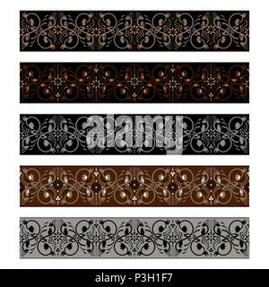 Swirled webbing tape pattern design vector. Stock Vector
