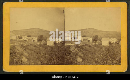 362 View of Mechanic Falls, Androscoggin County, by C. S. Gurney Stock Photo