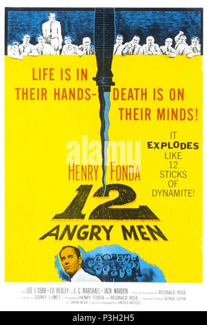 Original Film Title: 12 ANGRY MEN.  English Title: 12 ANGRY MEN.  Film Director: SIDNEY LUMET.  Year: 1957. Credit: UNITED ARTISTS / Album Stock Photo