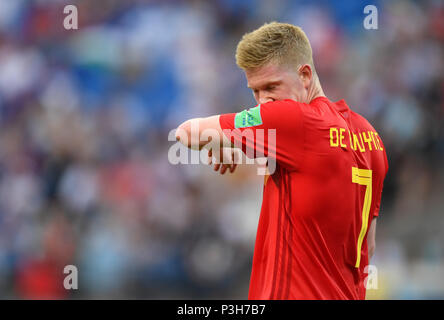 Sochi, Russia. 18th June, 2018. World Cup, preliminary stage, Group G: Belgium vs Panama in the Sochi Stadium. Belgium's Kevin de Bruyne during the match. Photo: Marius Becker/dpa Credit: dpa picture alliance/Alamy Live News Stock Photo