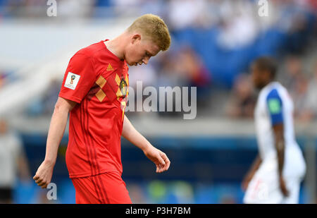 Sochi, Russia. 18th June, 2018. World Cup, preliminary stage, Group G: Belgium vs Panama in the Sochi Stadium. Belgium's Kevin de Bruyne during the match. Photo: Marius Becker/dpa Credit: dpa picture alliance/Alamy Live News Stock Photo