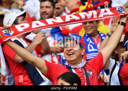 Sochi, Russland. 18th June, 2018. Fan, football fan from Panama man, male. Belgium (BEL) - Panama (PAN) 3-0, Preliminary Round, Group G, Game 13, on 18.06.2018 in SOCHI, Fisht Olymipic Stadium. Football World Cup 2018 in Russia from 14.06. - 15.07.2018. | usage worldwide Credit: dpa/Alamy Live News Stock Photo
