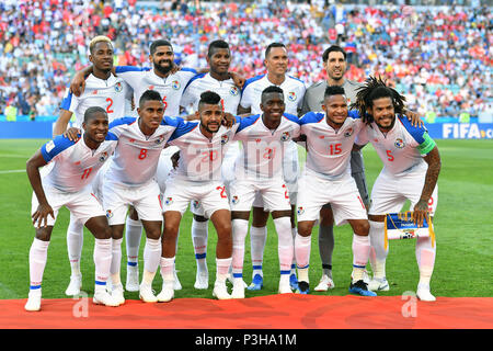 Sochi, Russland. 18th June, 2018. Team photo, team, team, team photo Panama. Belgium (BEL) - Panama (PAN) 3-0, Preliminary Round, Group G, Game 13, on 18.06.2018 in SOCHI, Fisht Olymipic Stadium. Football World Cup 2018 in Russia from 14.06. - 15.07.2018. | usage worldwide Credit: dpa/Alamy Live News Stock Photo