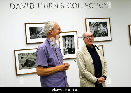 Davis Hurn at the Martin parr Foundation for the opening of his SWAPS exhibition on 18/6 to 15/9/18 Stock Photo