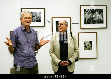 Davis Hurn at the Martin parr Foundation for the opening of his SWAPS exhibition on 18/6 to 15/9/18 Stock Photo