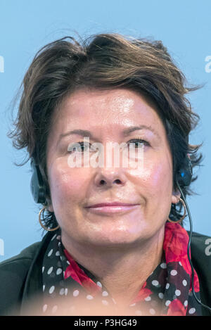 Berlin, Germany. 19th June, 2018. Director of the 'Just Transition Centre' of the International Trade Union Confederation (ITUC), Samantha Smith. Photo: Jens Büttner/dpa-Zentralbild/dpa Credit: dpa picture alliance/Alamy Live News Stock Photo