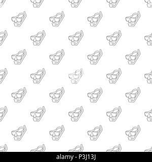 Diving mask pattern vector seamless Stock Vector