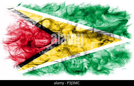 Guyana smoke flag Stock Photo