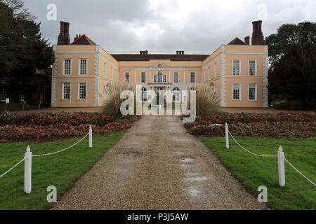 Spring view of Hintlesham Hall, Hintlesham village, Suffolk, England, UK Stock Photo