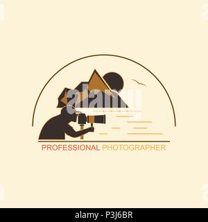 Professional Photographer Journey Stock Vector