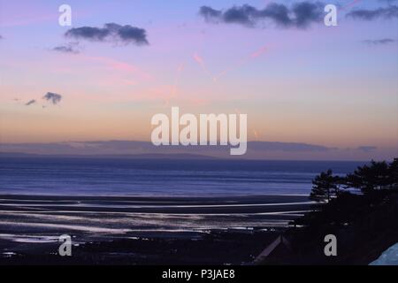 West Shore, Llandudno, North Wales at dusk Stock Photo