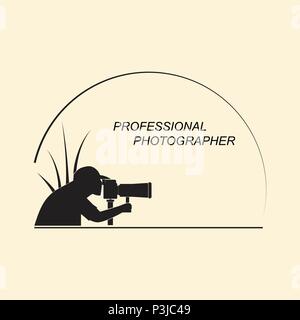 Professional Photographer Services Stock Vector