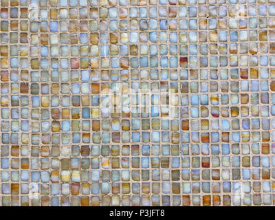 Colored tiled wall background. Bright mosaic seamless pattern Stock Photo