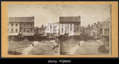 . Bradley Street, New London, Conn.  Coverage: 1865?-1895?. Source Imprint: 1865?-1895?. Digital item published 12-1-2005; updated 2-11-2009. 42 Bradley Street, New London, Conn, from Robert N. Dennis collection of stereoscopic views Stock Photo