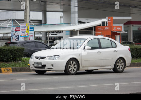 CHIANG MAI, THAILAND - JUNE 17 2018:  Private car, Proton Persona. Photo at road no.121 about 8 km from downtown Chiangmai, thailand. Stock Photo