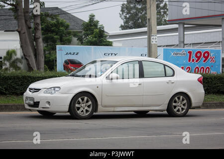 CHIANG MAI, THAILAND - JUNE 17 2018:  Private car, Proton Persona. Photo at road no.121 about 8 km from downtown Chiangmai, thailand. Stock Photo