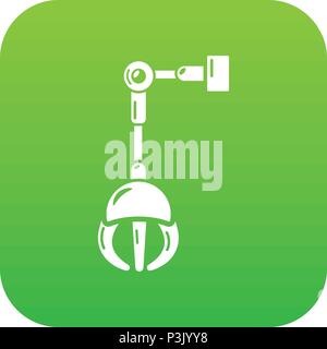Mechanical grabber icon, simple style. Stock Vector