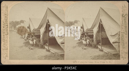 50 Cadets in camp, West Point N. Y., by Littleton View Co. Stock Photo