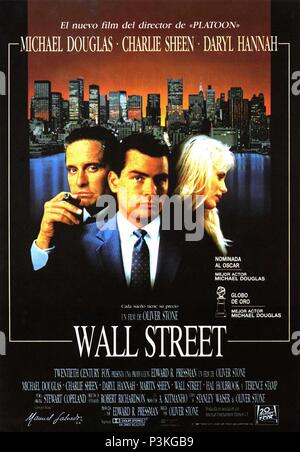 Original Film Title: WALL STREET.  English Title: WALL STREET.  Film Director: OLIVER STONE.  Year: 1987. Credit: 20TH CENTURY FOX / Album Stock Photo