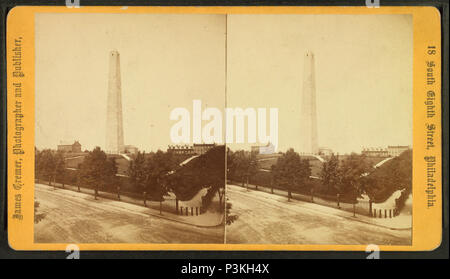 48 Bunker Hill Monument, Boston, Mass, by Cremer, James, 1821-1893 Stock Photo