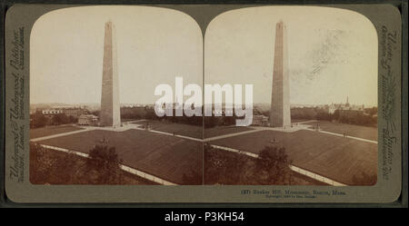 48 Bunker Hill Monument, Boston, Mass, by Underwood &amp; Underwood Stock Photo