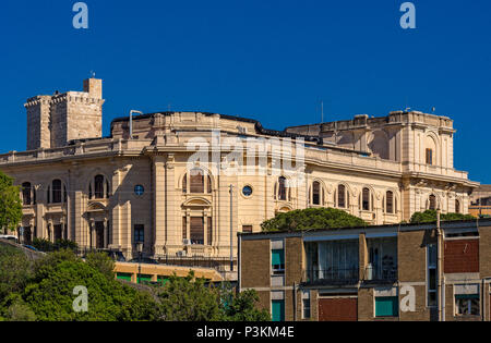 Italy Sardinia Cagliari Castello ( casteddu ) District - view with elephant tower, Stock Photo