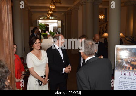 fuerst Albert monaco ministerpraesident  Kretschmer anett hofmann dresden saxony germany taurus award 2018 Photo Matthias Wehnert Stock Photo