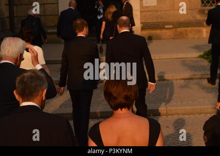 fuerst Albert monaco ministerpraesident  Kretschmer anett hofmann dresden saxony germany taurus award 2018 Photo Matthias Wehnert Stock Photo