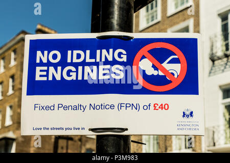 No idling engines sign