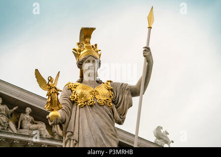 Pallas Athene Brunnen, Vienna, Austria Stock Photo