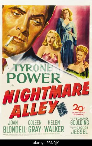 Original Film Title: NIGHTMARE ALLEY.  English Title: NIGHTMARE ALLEY.  Film Director: EDMUND GOULDING.  Year: 1947. Credit: 20TH CENTURY FOX / Album Stock Photo