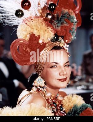 Original Film Title: THAT NIGHT IN RIO.  English Title: THAT NIGHT IN RIO.  Film Director: IRVING CUMMINGS.  Year: 1941.  Stars: CARMEN MIRANDA. Credit: 20TH CENTURY FOX / Album Stock Photo