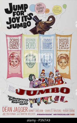 Original Film Title: BILLY ROSE'S JUMBO.  English Title: BILLY ROSE'S JUMBO.  Film Director: CHARLES WALTERS.  Year: 1962. Credit: M.G.M / Album Stock Photo