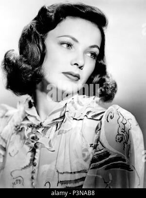 Stars: GENE TIERNEY. Stock Photo