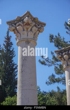 Kos, Greece: The Corinthian temple of Apollo at the Asklepion on the Aegean island of Kos. Stock Photo