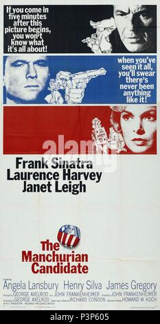 Original Film Title: THE MANCHURIAN CANDIDATE.  English Title: THE MANCHURIAN CANDIDATE.  Film Director: JOHN FRANKENHEIMER.  Year: 1962. Credit: UNITED ARTISTS / Album Stock Photo