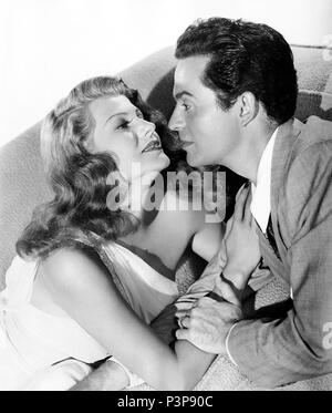 Original Film Title: DOWN TO EARTH.  English Title: DOWN TO EARTH.  Film Director: ALEXANDER HALL.  Year: 1947.  Stars: RITA HAYWORTH; LARRY PARKS. Credit: COLUMBIA PICTURES / Album Stock Photo