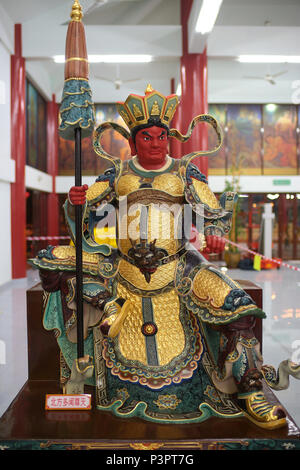 Religious statues inside  the PPMS buddhish temple, Kajang Malaysia. Stock Photo