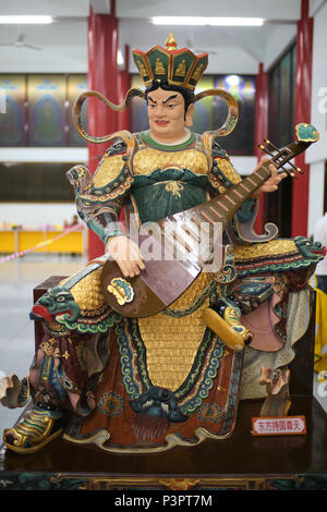 Religious statues inside  the PPMS buddhish temple, Kajang Malaysia. Stock Photo