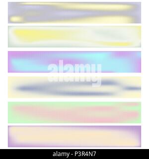 Set of colored halftone textures Stock Vector