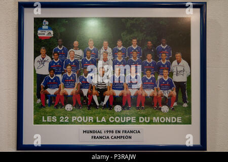 Seleção francesa campeã a da Copa do Mundo de 1998