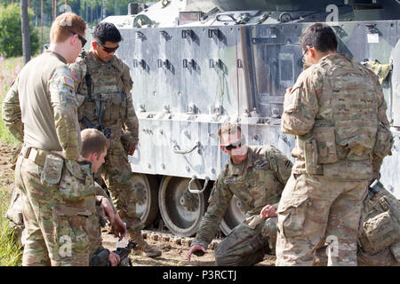 An infantryman, of the 2nd Battalion, 69th Armor Regiment, 3rd Brigade ...