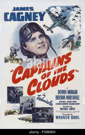 Original Film Title: CAPTAINS OF THE CLOUDS.  English Title: CAPTAINS OF THE CLOUDS.  Film Director: MICHAEL CURTIZ.  Year: 1942.  Stars: JAMES CAGNEY. Credit: WARNER BROTHERS / Album Stock Photo