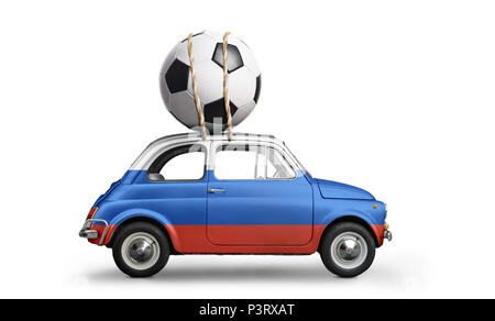 Russia football car Stock Photo