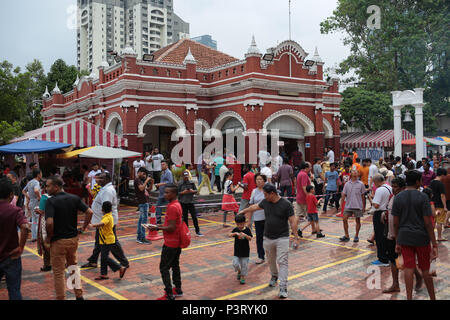 Buddhists celebrate wesak day on 29th May 2018 at Maha Vihara Buddhist temple, Brickfields, Malaysia. Stock Photo