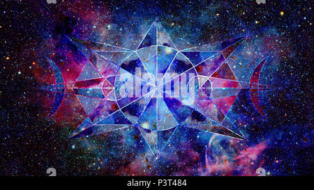 Abstract hipster geometric background. Elements of this image furnished by NASA. Stock Photo