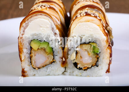 Tradittional Japan Eel roll Stock Photo